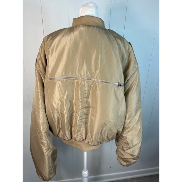 BY.DYLN Kai Bomber Jacket in Mushroom. Size M. - Picture 7 of 10